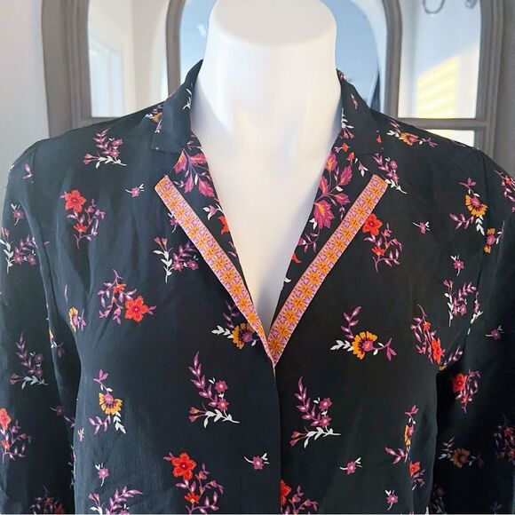 Kobi Halperin Neo Silk Contrast Print Blouse, NWT, Size S - Picture 13 of 16